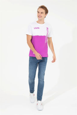 U. S. Polo Assn Мужская фиолетовая футболка с круглым вырезом - U.s. polo assn фото 10