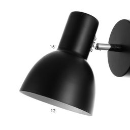 Бра «Севантос» Е27 40 Вт черный 16×16×12 см