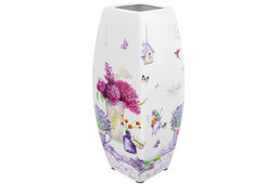 Ваза 3,15 л 12,5*12,5*30 см Лаванда квадрат, NEW BONE CHINA - Elan gallery фото 4