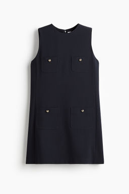Vestido recto con bolsillos