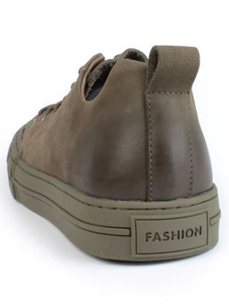 03-N72699-18 GREEN Полуботинки спортивные мужские (натуральная замша)
