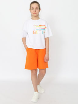 CRB wear/CSJG 70490-29-409 Шорты для девочки,оранжевый/Ex.Cherubino фото 4