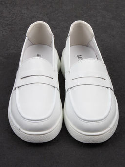 06-YE290-2 WHITE Туфли женские (натуральная кожа)