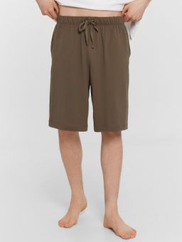 Шорты домашние мужские трикотажные коричневые