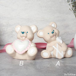 Фигурка Мишка 10 см / YZ170122AB /уп 48/96/фарфор (A, с подарком)