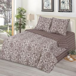 Комплект постельного белья Шик (коричневый), 2-сп Бязь
