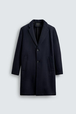 REGULAR FIT WOOL COAT - Zara фото 7