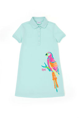 U. S. Polo Assn Вязаное платье зеленого цвета для девочек