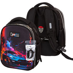 Рюкзак каркасный 38×29×17 см, deVENTE Choice Lite 17L Speed Zone, брелок, для мальчика