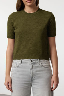 TRENDYOLMILLA Mavi Basic H?rka-Bluz Triko H?rka TWOAW25HI00216 фото 4