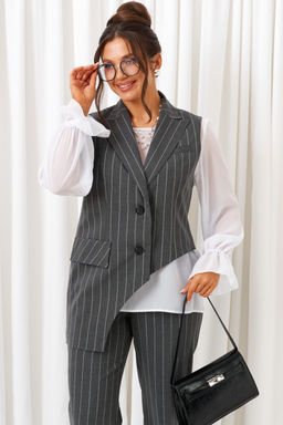 Костюм Beautiful Free 6422 полоска серая