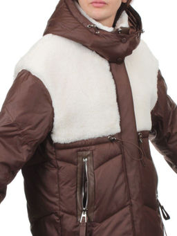 350-X47 BROWN Куртка зимняя женская (200 гр. холлофайбер) - Fashion фото 3