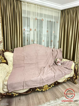 Плед покрывало вафельное в подарочной сумке