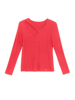 CONTE Фактурный джемпер из хлопка LD 890 risky red