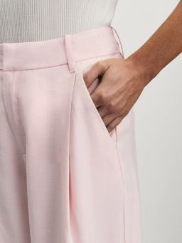 Широкие брюки с защипами из вискозы / Zarina  фото 5