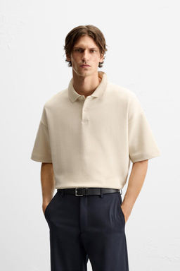 REGULAR FIT INTERLOCK POLO SHIRT - Zara фото 2