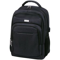 Рюкзак Berlingo City "Strict black" (RU06952) 42*29*17см, 2 отд., 3 карм., отд.для ноутбука, USB разъем, эргономичная спинка