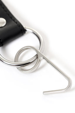 Кляп крючок TOYFA Theatre, серебряный  фото 7