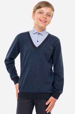 Джемпер-рубашка для мальчика Happyfox