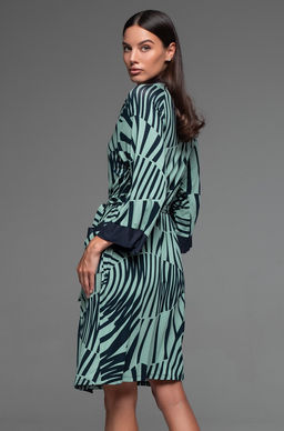 Courtney 5203 Короткий запашной халат Mia-Amore с рукавом длиной фото 2