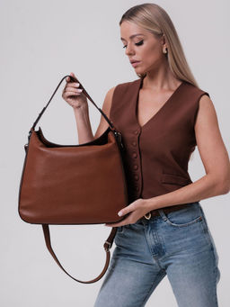 Сумка кожаная на плечо Azaro 30925 коричневый