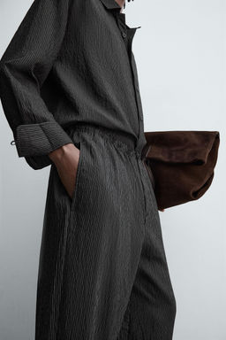STRIPED FLOWING TROUSERS - Zara фото 6