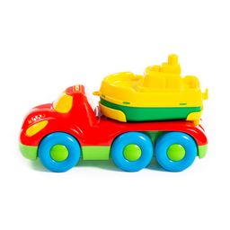 Дружок, автомобиль для перевозки кораблика + кораблик Буксир - Полесье фото 2