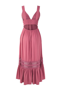 TRENDYOLMILLA Pudra Maxi Dokuma Dantelli Plaj Elbisesi TBESS25EL00064  фото 6