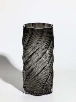 Ваза «Бриджит», 24×11 см, стекло, серая