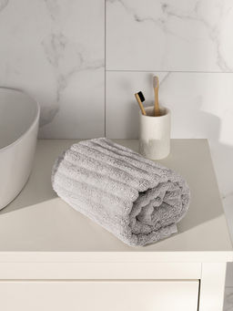 Полотенце для лица 50x90 серый махровая ткань