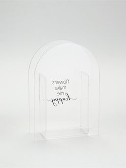 Ваза для цветов Flowers, акрил, 14×20×5.5 см