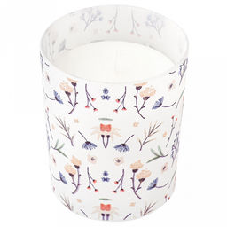 Свеча "Ульяна" д7см, h9см, парафин, в стеклянном стакане, с декором, время горения 32 часа (Россия)