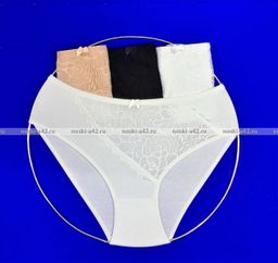 Цена за 5 шт. Трусы женские Турция большие размеры арт. 63650 (80002,63850) 7XL (58-60)