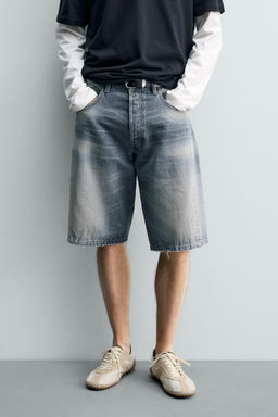 BERMUDA DENIM BAGGY FIT / Carb?n - Zara фото 2