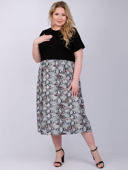 Платье Виттория, вискоза/кулирка До 60 размера - Малина фото 70