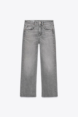 TRF CROPPED FLARE HIGH-WAIST JEANS - Zara фото 48