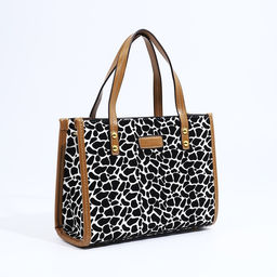 Сумка-тоут на молнии, цвет белый/чёрный - Simaland фото 4