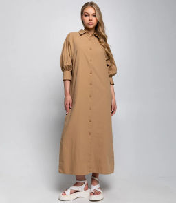 Платье #ОКТ035010, бежевый