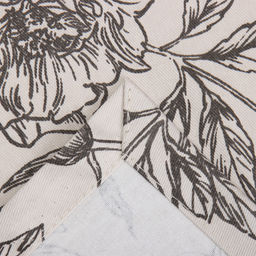 Скатерть «Этель» Black flowers, 149×110 см, 100% хлопок, саржа 190 г/м²