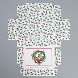 Цена за 2 шт. Коробка подарочная новогодняя складная Сказочного Нового года, 21?15?5 см