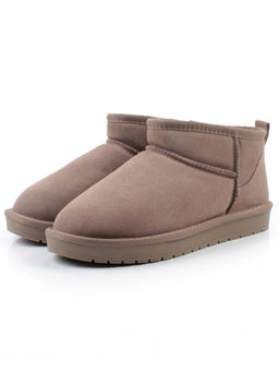 04-PF8300-4 GRAY/BEIGE Угги женские (натуральная замша, 100% шерсть)