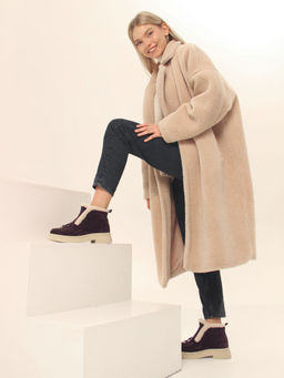 Ботинки EDART 307.florida be.сливовая замша/мех - Ed'art фото 18