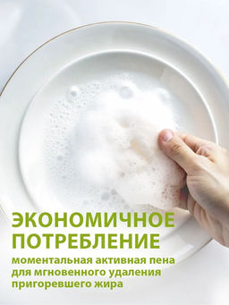 CRISPI ECO экопенка для мытья посуды 550 мл с ценными маслами эвкалипта и ароматом тимьяна