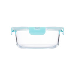 50984 GIPFEL Контейнер стеклянный AVALANCHE 900 мл/ 18х7,4 см с герметичной крышкой. Материал: жаропрочное боросиликатное стекло, пластик, силикон  фото 4