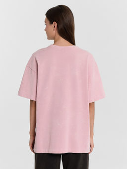 Футболка женская Mark Formelle пыльный розовый с обработкой эйсид из хлопка  фото 2