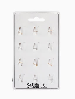 Цена за 12 шт. Брошь «Конгрев Листья», МИКС