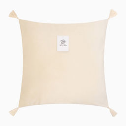 Набор декоративных наволочек Этель с кисточками, цвет молочный, 45х45 см - 2 шт, полиэстер, велюр  фото 11