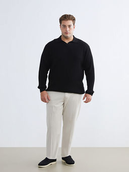 Polo Yaka Erkek Triko Kazak