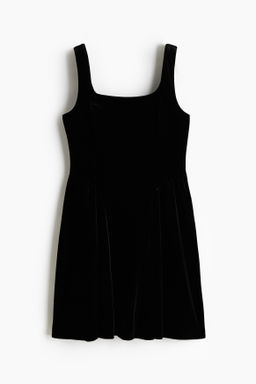 Vestido de tirantes en velour