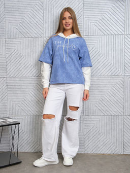 Толстовка женская Венди варенка василек